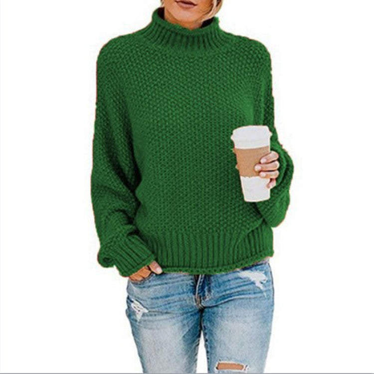 Molly - Jersey de punto grueso con cuello alto