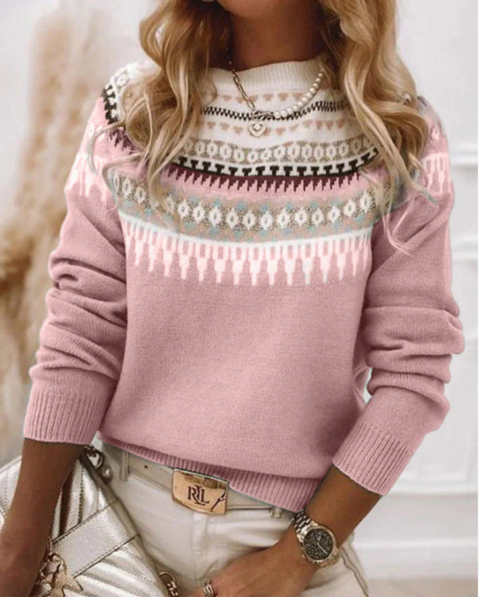 Gemma - Jersey de punto con patrón fair isle