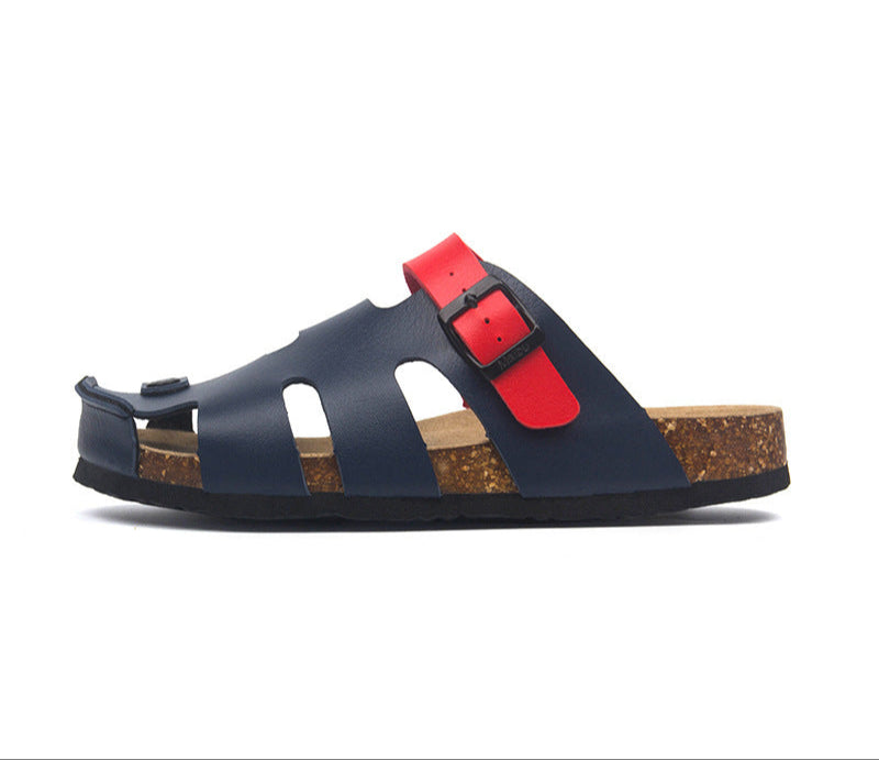 Soleia - Sandalias con hebilla y suela de corcho