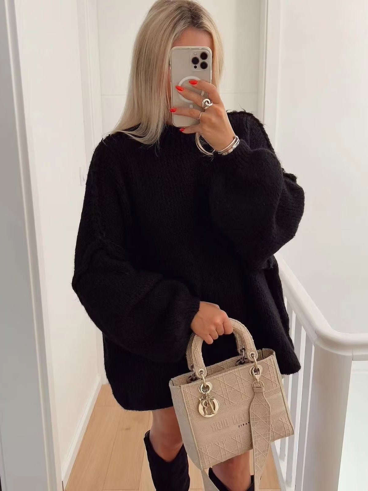 Cassia - Jersey de punto oversize