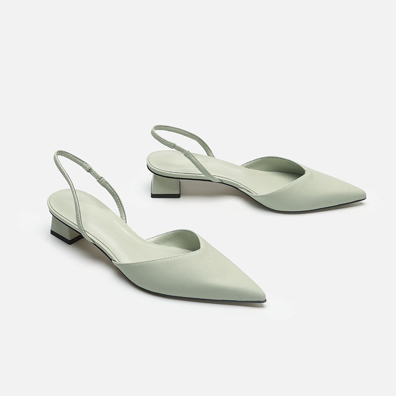 Babette - Zapatos slingback con tacón de bloque