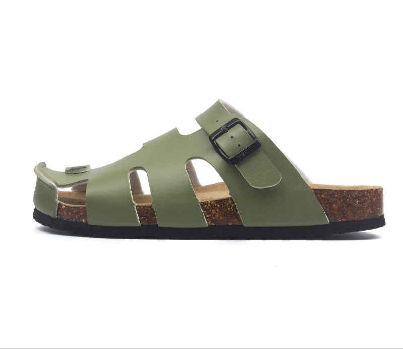 Soleia - Sandalias con hebilla y suela de corcho