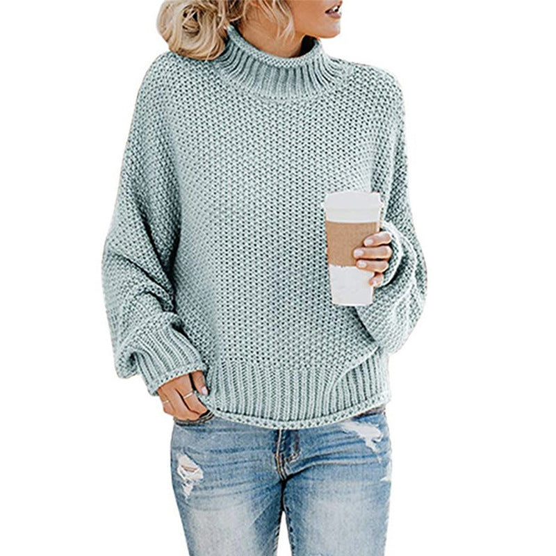 Molly - Jersey de punto grueso con cuello alto