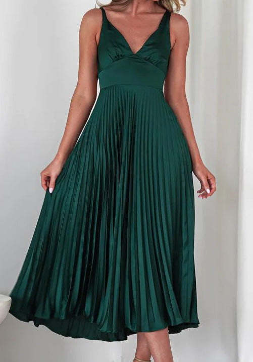 Arlena - Vestido midi plisado