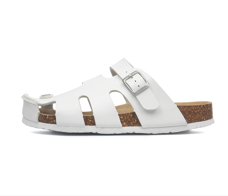Soleia - Sandalias con hebilla y suela de corcho