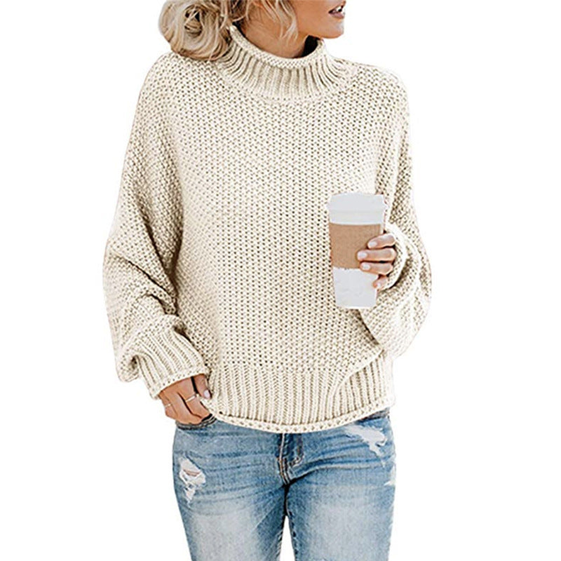 Molly - Jersey de punto grueso con cuello alto