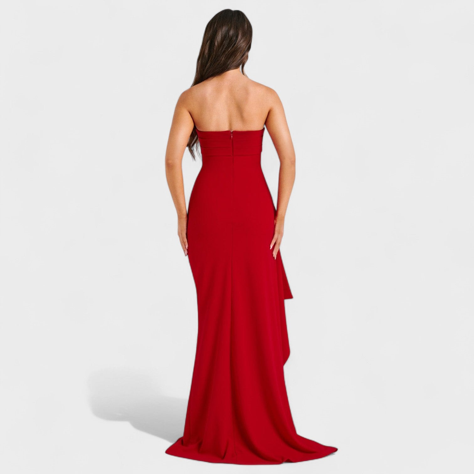 Zafira - Vestido maxi strapless glamour deslumbrante